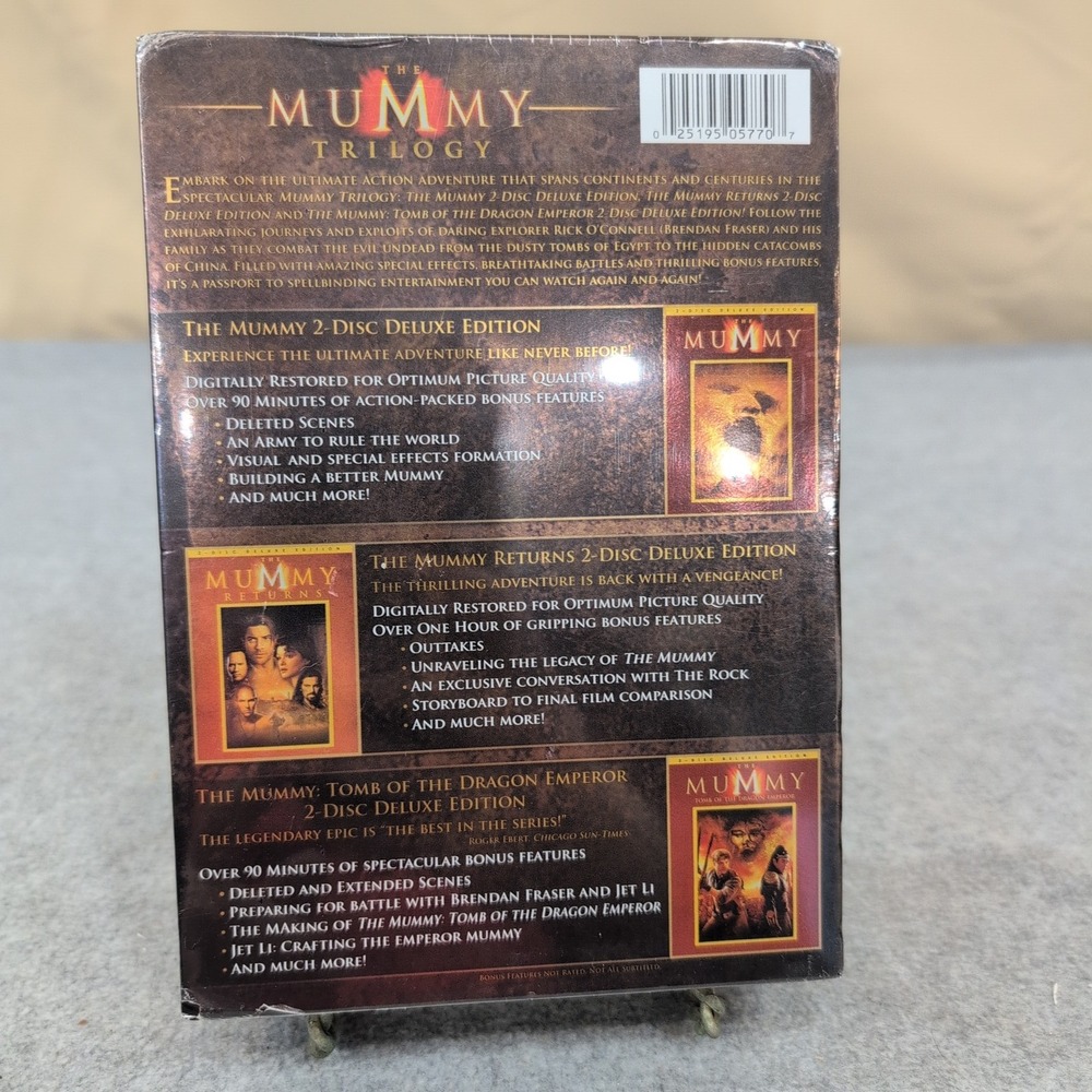 The Mummy Trilogy 2 Disc Deluxe‎ Edition DVD Box Set Brand New - Picture 2 of 5